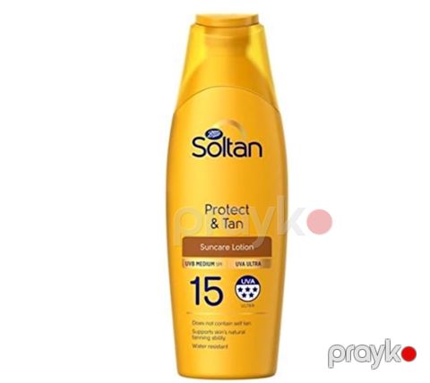 Qaralmadan sonra nəmləndirici losyon Soltan Protect & Tan SPF15 200 ml — Bakı