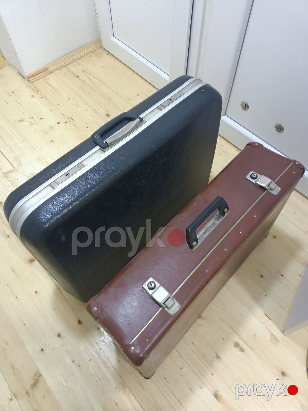 İki ədəd sərt korpuslu vintage balaca səyahət çamadanı dəsti — Çamadanlar, Bakı (4)