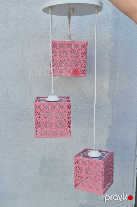 Çılçıraq, 3 lampa, Metal