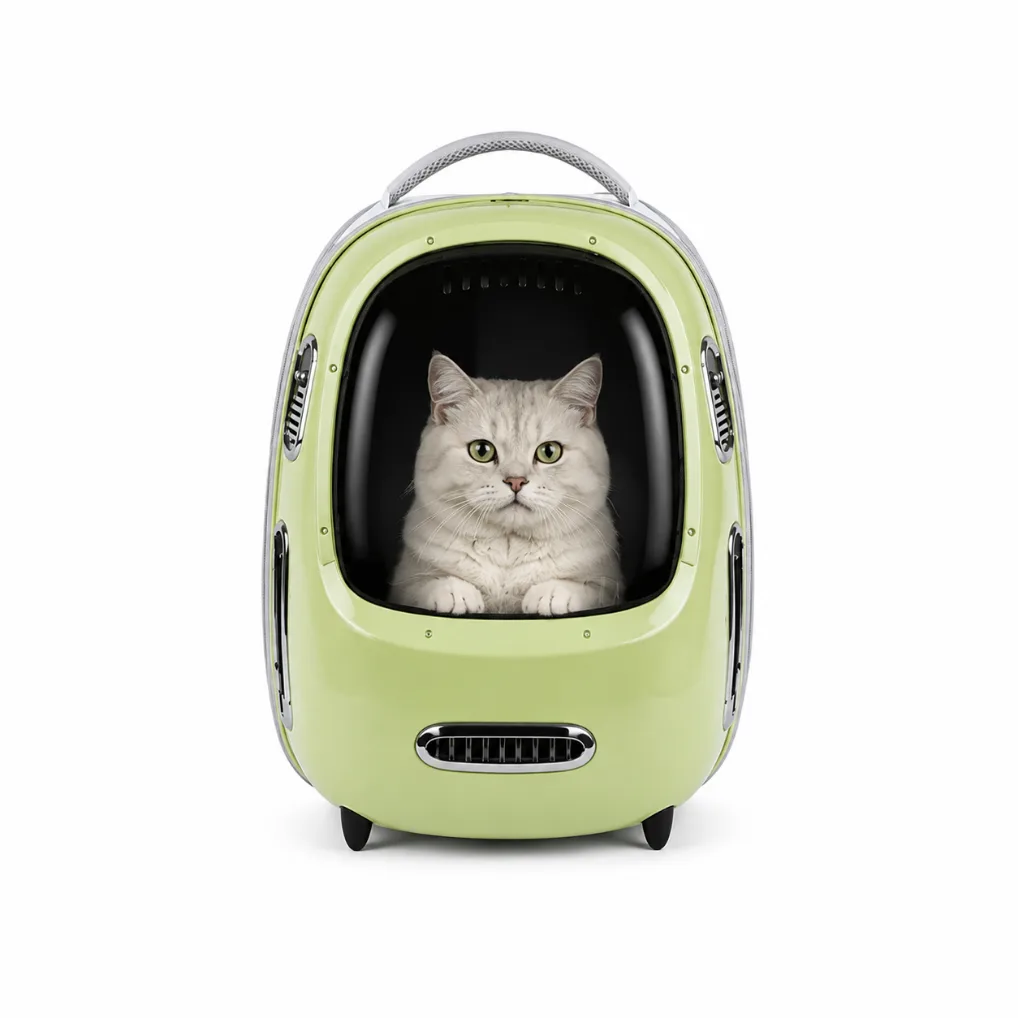 Petkit Breezy 2 Smart Cat Carrier Green (P7704 Green) — Mallar, Bakı (4)