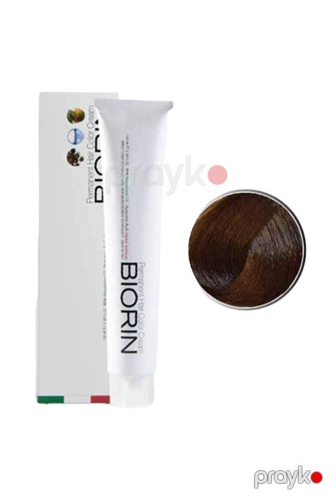 Saç üçün qalıcı krem-boya Biorin Permanent Hair Color Cream 6.0 Tünd qəhvəyi 100 ml — Bakı
