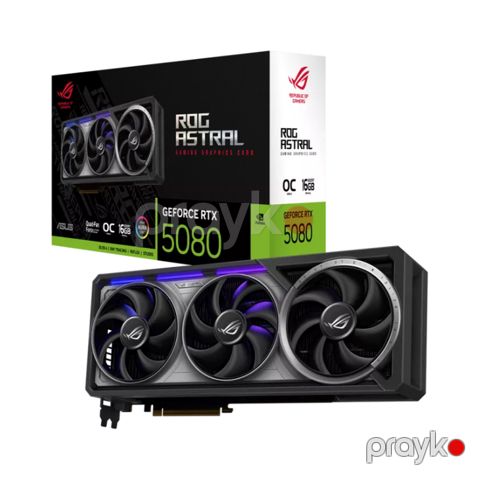 ASUS vga ROG-ASTRAL-RTX5080-O16G-GAMING / RTX 5080 / 16GB GDDR7 Black (90YV0LV0-M0NA00) — Bakı