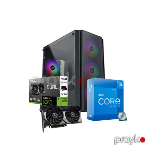 RiftTitan Gaming PC- RTX 5060, İ5-12400 (CUSTOM-PC-107) — Pctech — Komponentlər