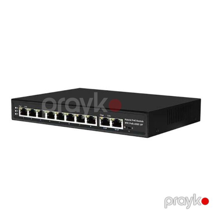 Acorid CGS1110P 8 Port Gigabit PoE+ Switch + 2 Gigabit Uplink — Elektronika, Bakı (2)