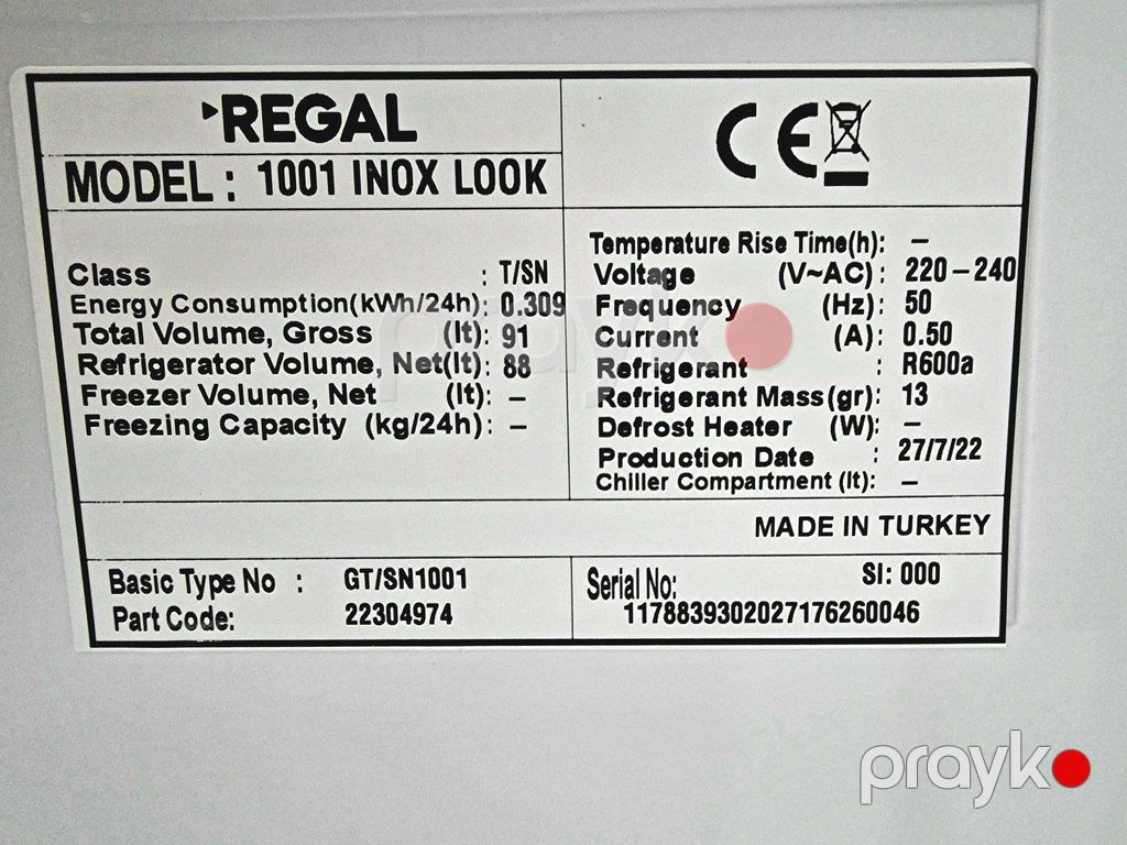 Soyuducu "Regal-88L" — Ev texnikası, Bakı (11)