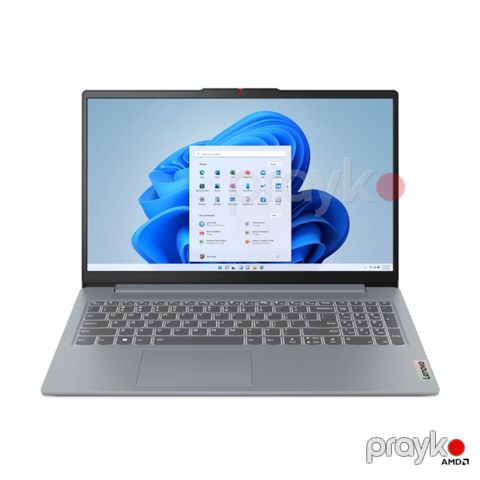 Lenovo Noutbuk IdeaPad Slim 3 15AMN8 Ryzen 5 7520U 16GB RAM 512GB SSD 15.6 FHD IPS Windows 11 Arctic Grey — Bakı