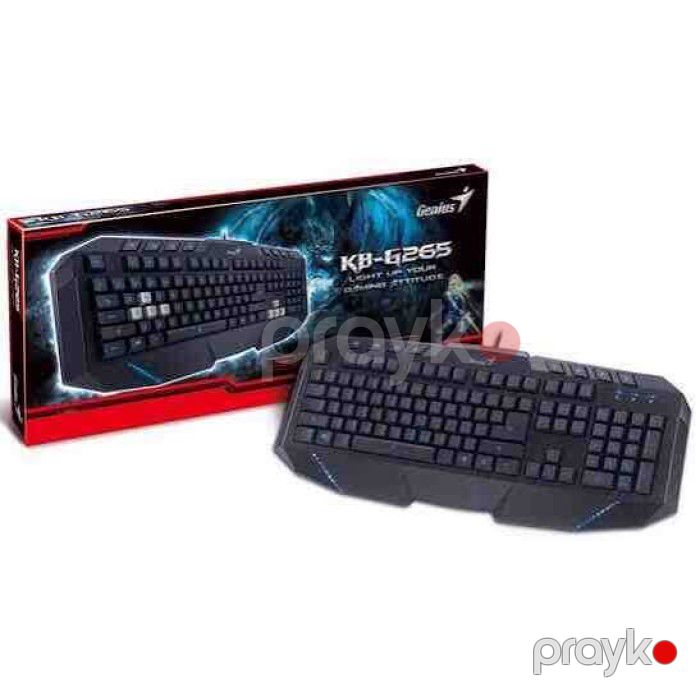 Genius KB-G265 USB Gaming Klaviatura Mavi İşıqlandırma 2x USB Hub — Elektronika, Bakı (2)