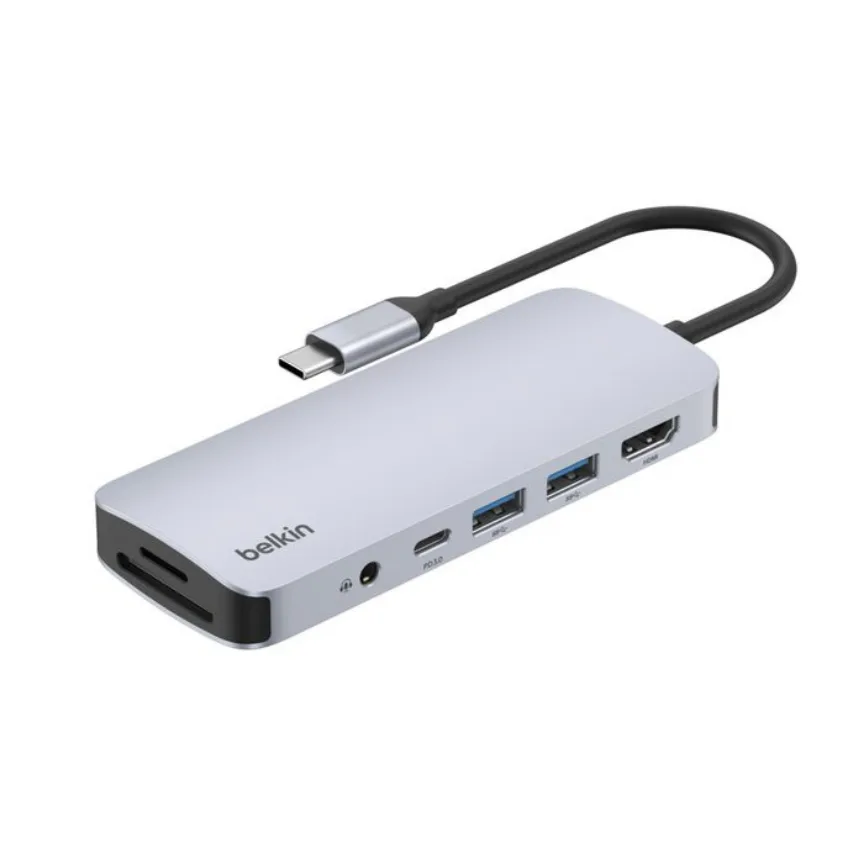 HUB Belkin Usb-c 7-IN-1 Multiport Hub 100w Space Gray — Bakı