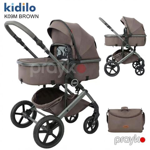 Uşaq arabası Kidilo, K09M, yenidoğulan, 14 kq, universal, qəhvəyi — Bakı