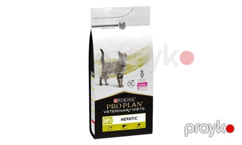 Pişiklər üçün pəhriz qidası Purina Pro Plan Veterinary Diets Hepatic, Quru yem, 1000 q, seloffan paketdə, çəki ilə — Bakı
