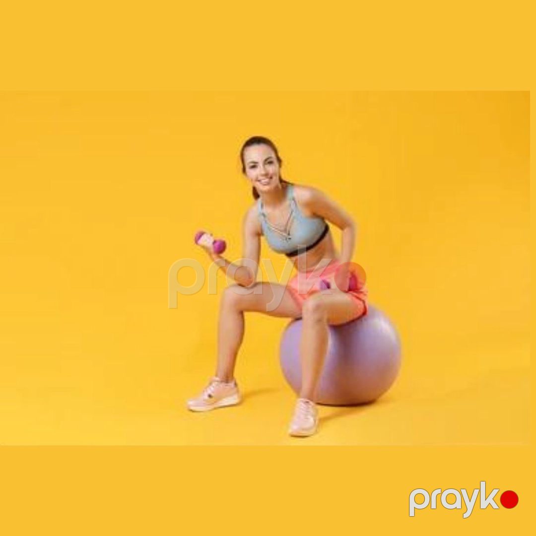 Fitnes topu Gymnic 1062 PVC, mavi, 75 sm — Mallar, Bakı (3)