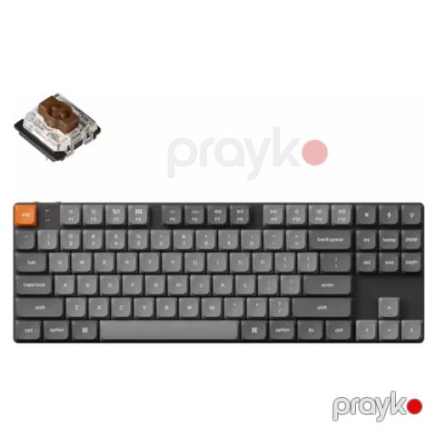 K1 Max Gateron White Backlight Brown Switch Keyboard(K1M-A3Z-AZ) — Bakı