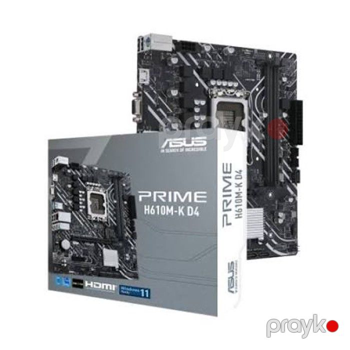 ASUS prıme H610M-K D4 90MB1A10-M0EAY0 Intel H610 LGA1700 DDR4 mATX Ana Plata — Elektronika, Bakı (3)