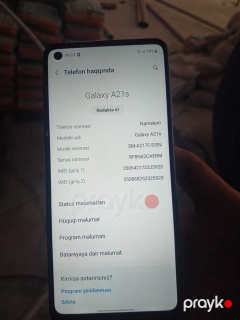 Samsung Galaxy A21s Blue 128GB/6GB — Bakı