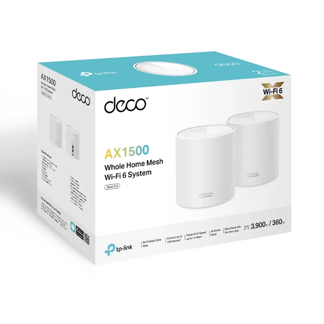 TP-Link - Deco X10 (2-pack) AX1500 Whole Home Mesh Wi-Fi 6 System) — Mallar, Bakı (3)