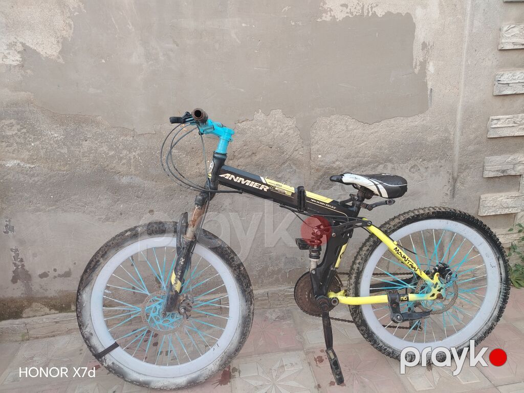 Anvvier dağ velosipedi - Çərçivə: Möhkəm polad çərçivə, mərkəzdə — Uşaq velosipedləri, Digah (5)