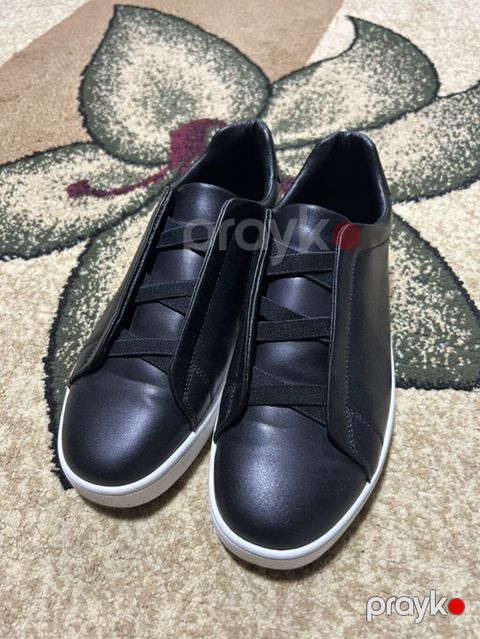 Qara rəngli kişi/kadın gündəlik krossovkaları - Model: Minimalist — Mehdiabad