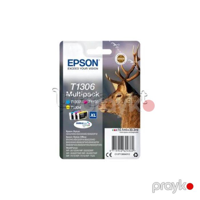 Epson T1306 C13T13064012 Ultra 3 Rəng XL Original Mürəkkəb Multipack 30.3 ml — Elektronika, Bakı (2)