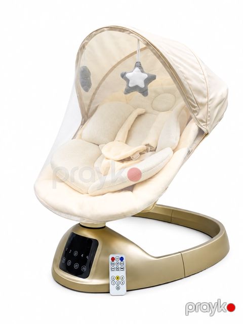 Yelləncək-kreslo Cool Baby RS001 Pro, 0-12 ay, 12 kq qədər, bej — Bakı