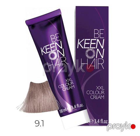 Saçlar üçün krem-boya Keen Colour Cream 9.1 Açıq kül sarışın, 100 ml (4251187950879) — Bakı