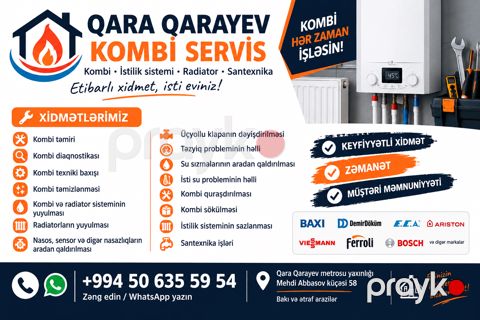 Qara qarayev kombi servis — Bakı