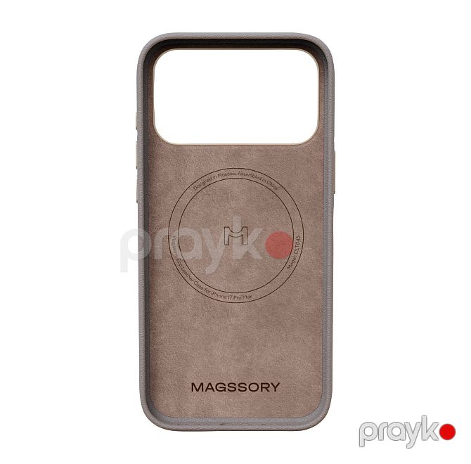 Magssory Eco-Leather Case iPhone 17 Pro Max Latte (CLT045l)-Telefon aksesuarı — Smartfon aksesuarları, Bakı (4)