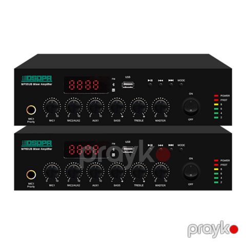 Peşəkar MP60UB Rəqəmsal Mikser Gücləndirici (60W) Akustik Yayım və İdarəetmə Sistemi — Bakı
