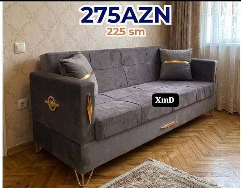 Qonaq otağı üçün müasir dizaynlı divan - Ölçü: 225 sm (eni) - Qiymət — NM Mebel — დივნები
