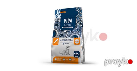 Quru yem pişiklır üçün Vida Nativa qızılbalıq və balqabaqlı, 320 q — Bakı