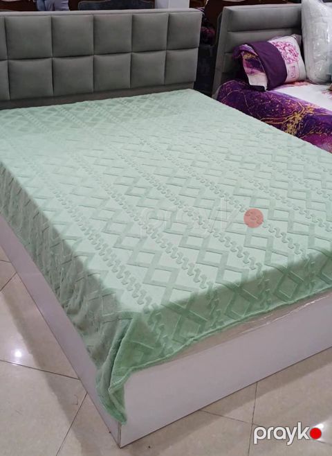 Pled Sahara SHA-00001643, ikinəfərlik, velür, yaşıl, 160x220 sm — Bakı