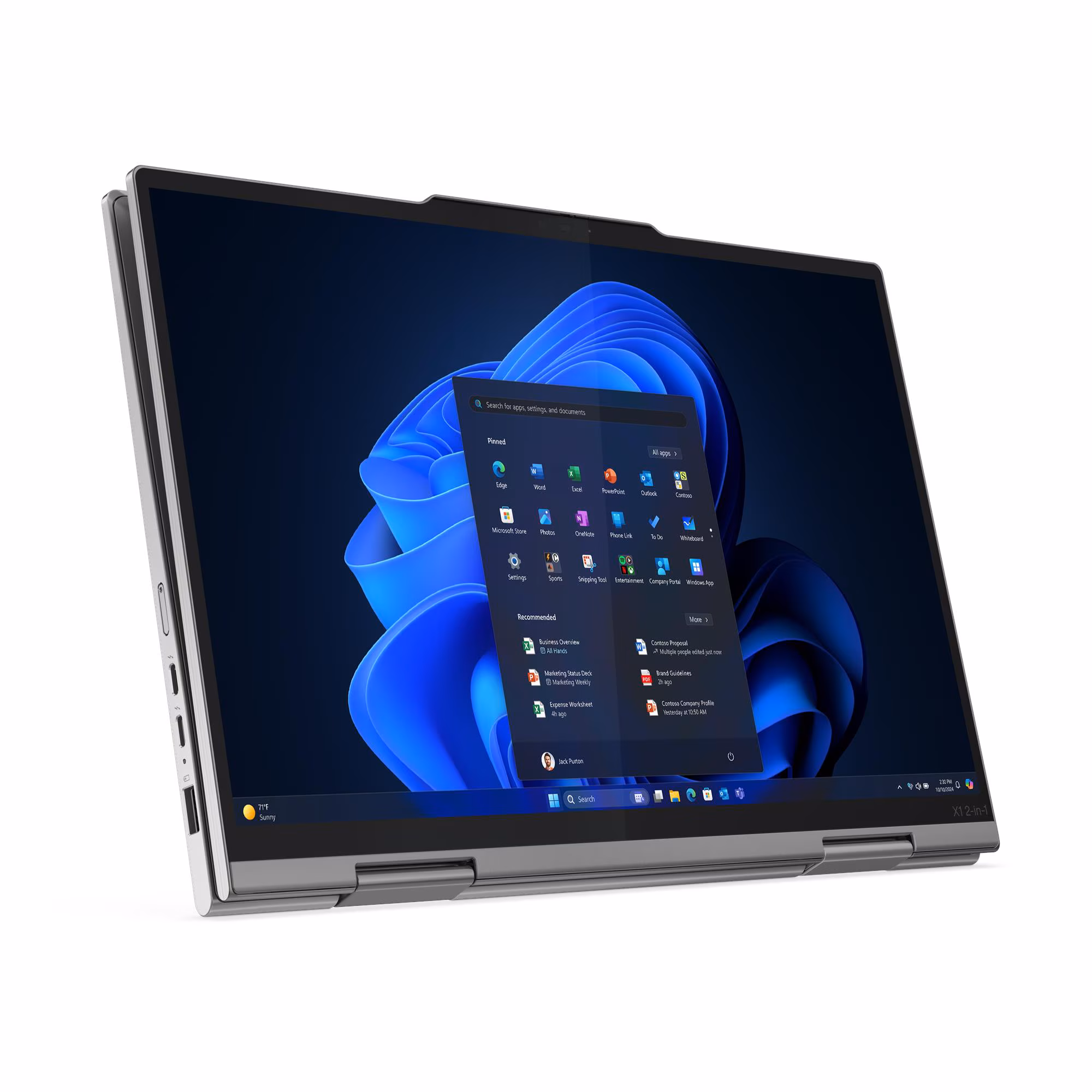 Noutbuk Lenovo ThinkPad X1 2-in-1 Gen 10 (21NU00J7FW) — Noutbuklar, Bakı (6)