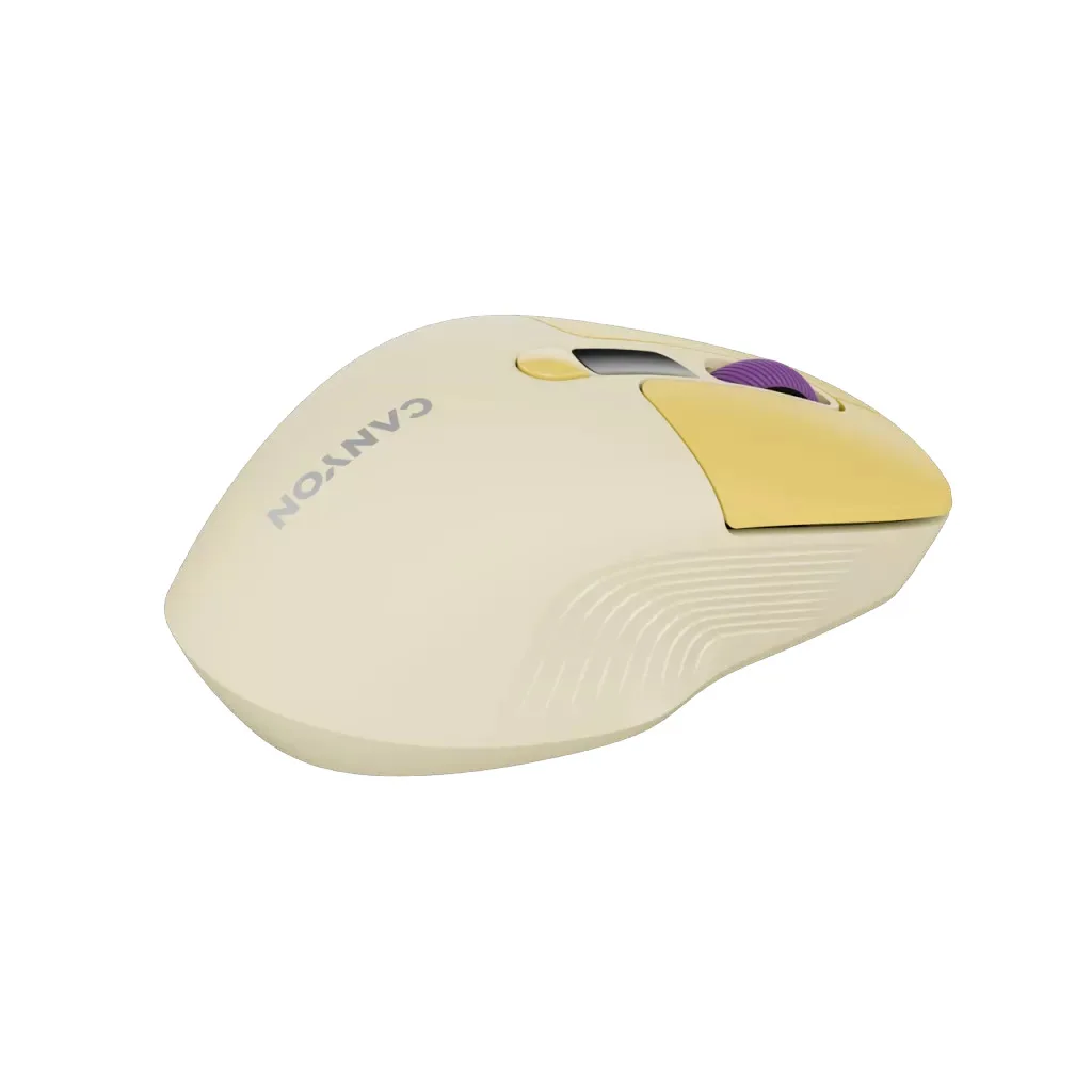 Mouse Canyon MW-26 LCD Silent Dual Mode Wireless Yellow — Mallar, Bakı (6)