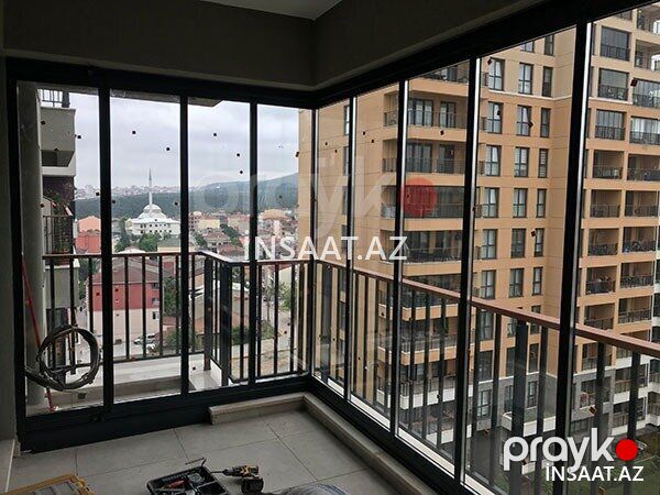 Cam balkon — Pəncərələr, qapılar, balkonlar, Bakı (7)