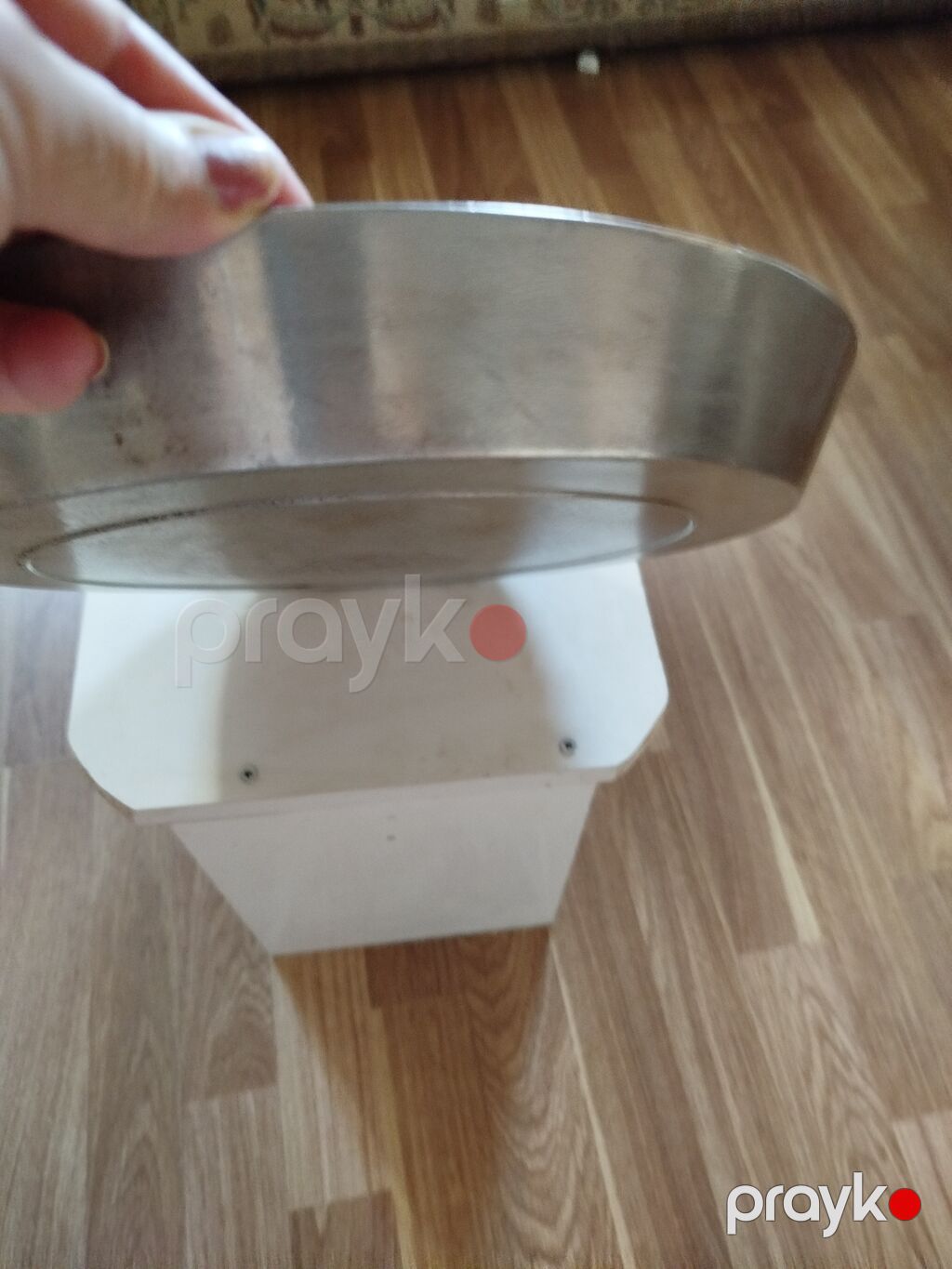 Paslanmayan poladdan dairəvi sini/başmaq tepsisi - Material: qalın — Süfrə sərvisin üçün əşyalar, Bakı (2)
