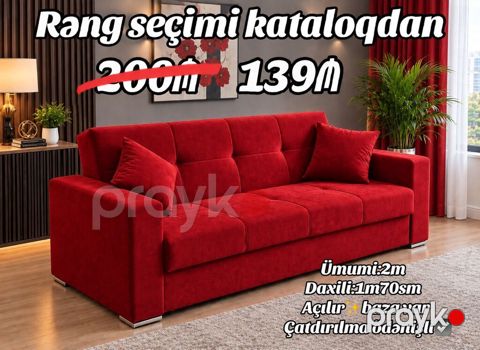 Qonaq otaqları üçün rahat və funksional divan. - Rəng seçimi — Bakı