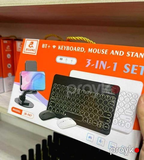 Simsiz klaviatura Jeqang JB-987 3in1 Məhsulun növü - 3-ü 1-də dəst — Bakı