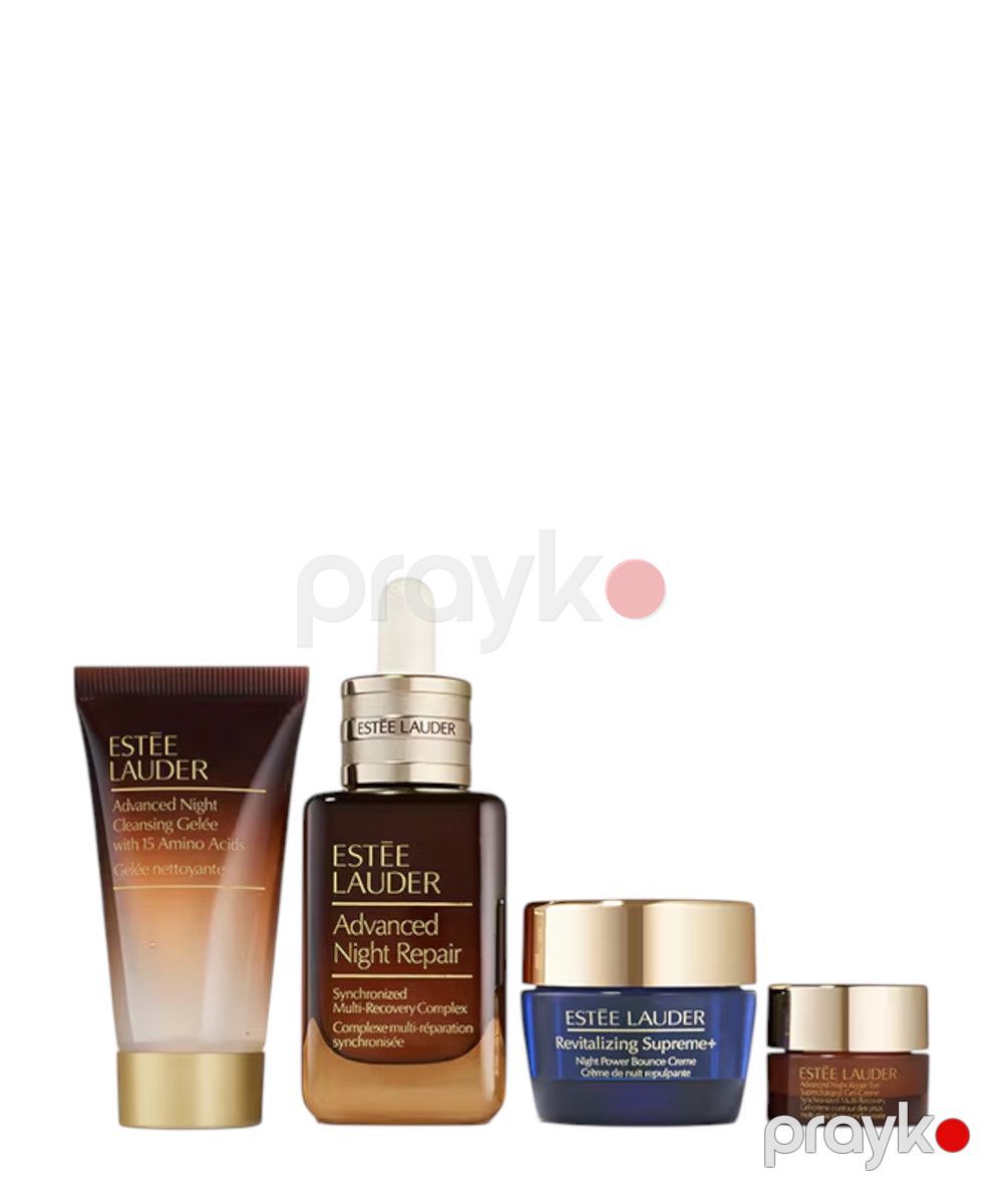 Üzə qulluq üçün kosmetika dəsti Estee Lauder Advanced Night Repair (göz ətrafı dərisi üçün krem + üz üçün gecə kremi + üz üçün zərdab + üz üçün təmizləyici gel) — Mallar, Bakı (2)