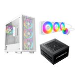 Xigmatek Kombo – Gaming G Pro Arctic Case + Liquid Killer X Arctic 360 Liquid Cooler + Thor T850M V2 Psu (XIG-CCP-111) — Pctech — Комплектующие