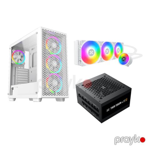 Xigmatek Kombo – Gaming G Pro Arctic Case + Liquid Killer X Arctic 360 Liquid Cooler + Thor T850M V2 Psu (XIG-CCP-111) — Bakı