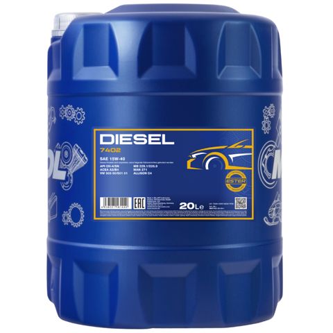 Mühərrik yağı Mannol Diesel SAE 15W-40 20L — Bakı