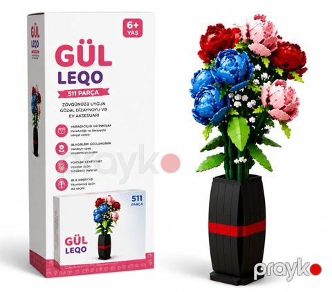 Konstruktor qızlar üçün Flower ABC_0032, 6+ yaş, 511 detal — Bakı