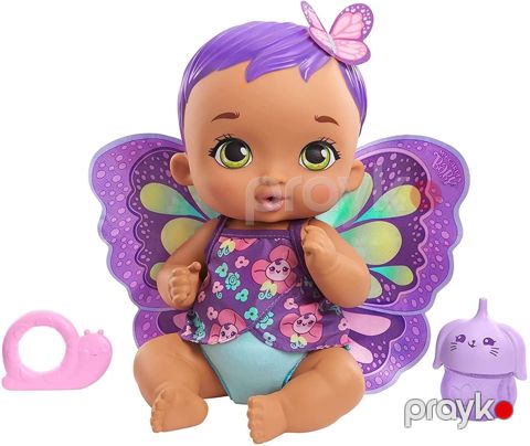 Kukla My Garden Baby, Feed & Change Baby Butterfly Doll GYP11, 30 sm — Bakı