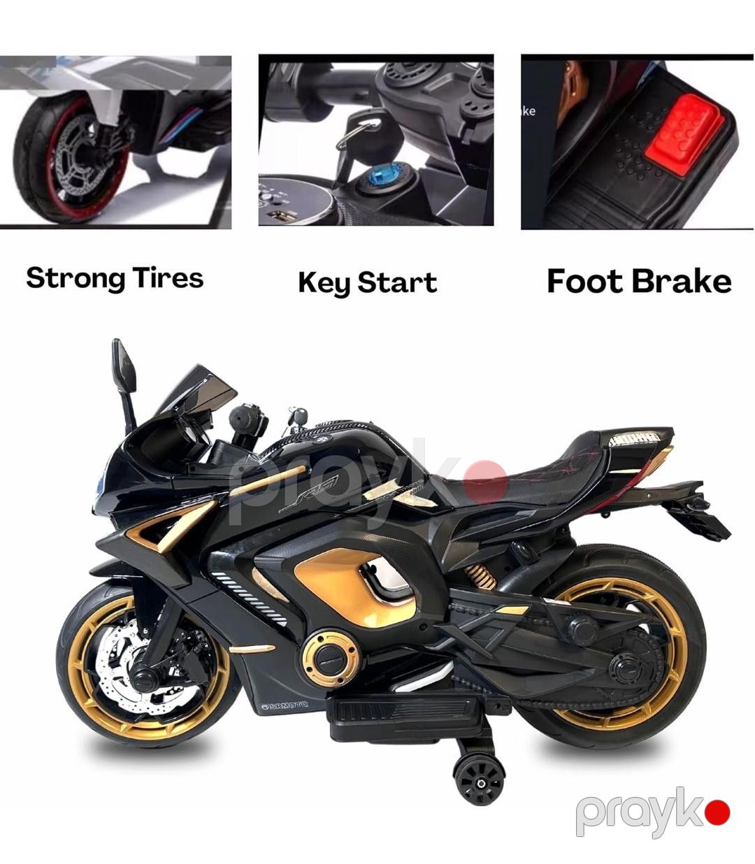 Uşaq elektrik motosikli ABC/3188/1 — Mallar, Bakı (3)