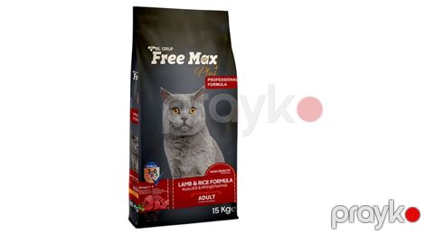 Quru yem Free Max Adult Cat, yetkin pişiklər üçün, düyü və quzu ilə, 15 kq - 8681030731045 — Bakı
