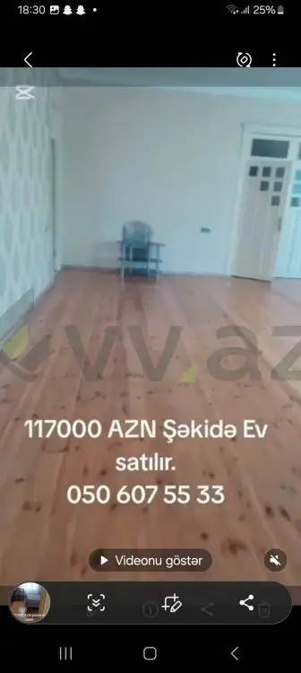 4 otaqlı Həyət evi Satılır, Şəki — Ev, villa, Şəki (5)