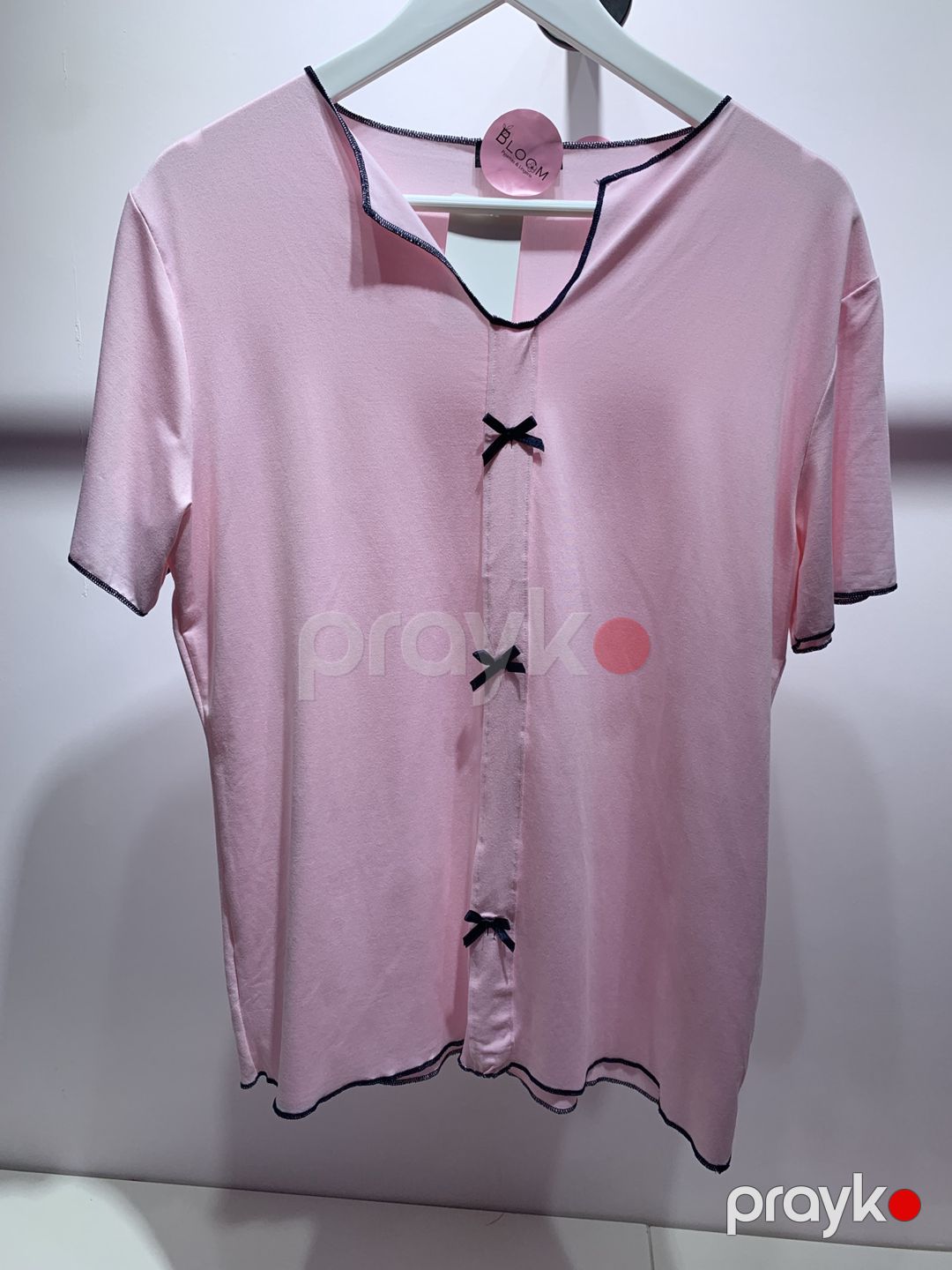 Qadın şalvarlı pijama dəsti, likra/poliester, çəhrayı, ölçü XL — Mallar, Bakı (3)