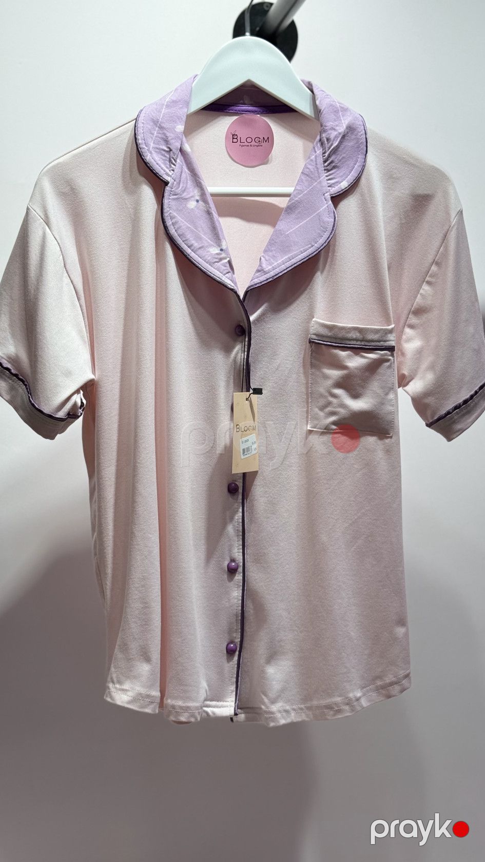Şalvarlı pijama dəsti 6641505, bənövşəyi, viskoz/bambuk, ölçü L — Mallar, Bakı (3)