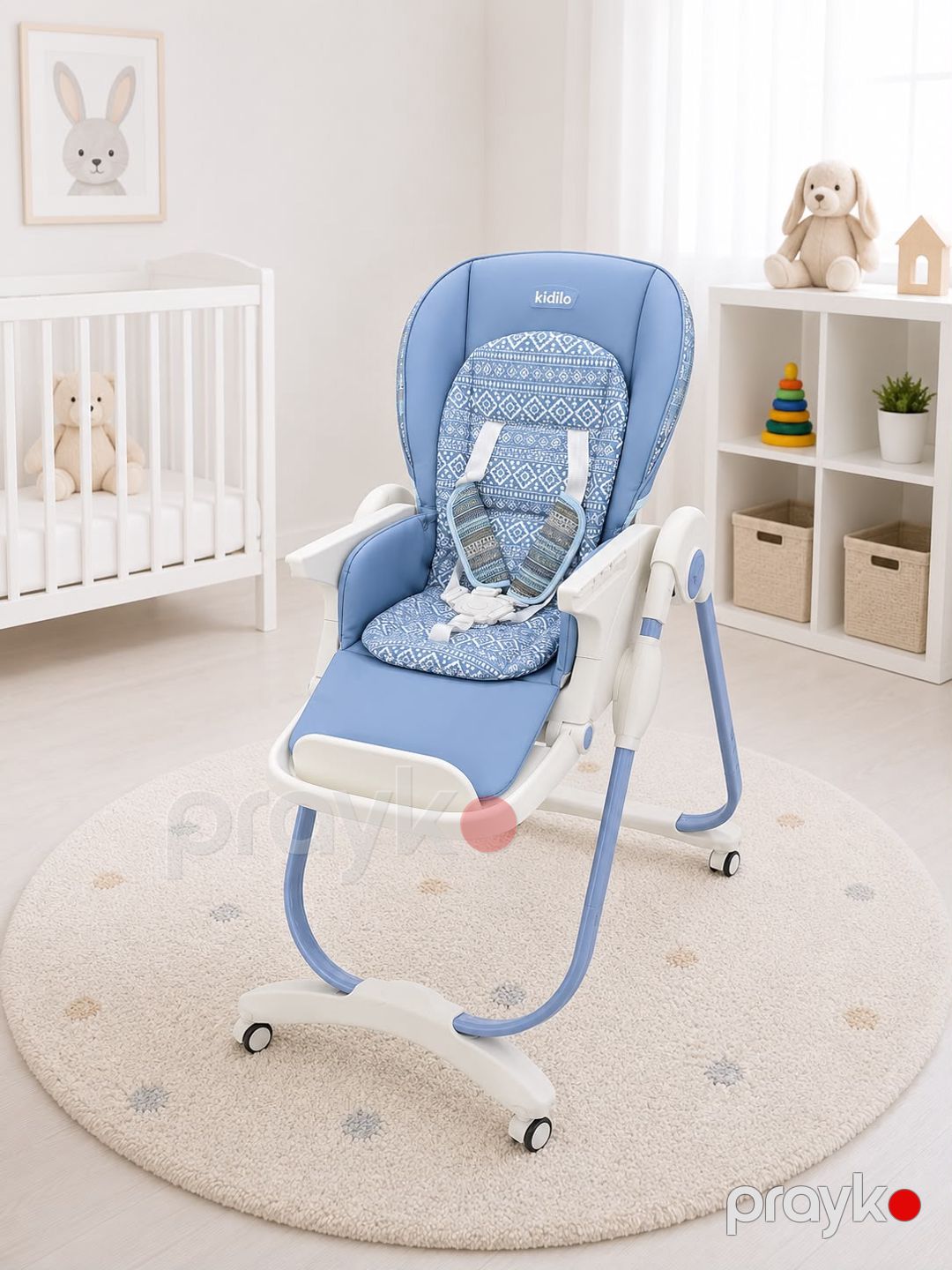 Uşaq yedizdirmə oturacağı Kidilo bm&999, plastik, 0-36 ay, ağ-mavi — Mallar, Bakı (2)