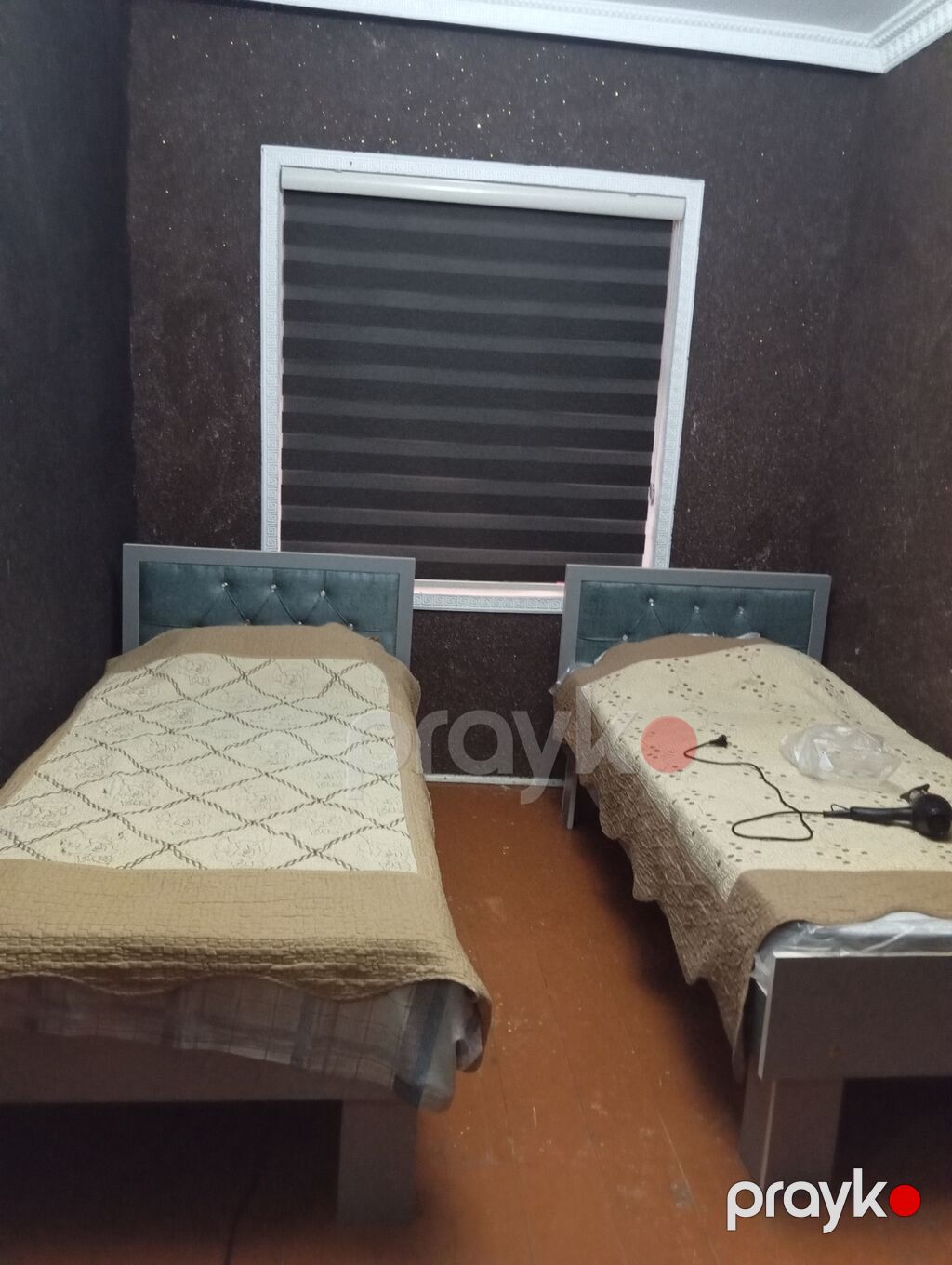 3 otaqlı mənzil/interyer - Geniş qonaq otağı: dekorativ kamin, divar — Mənzil, Masallı (6)