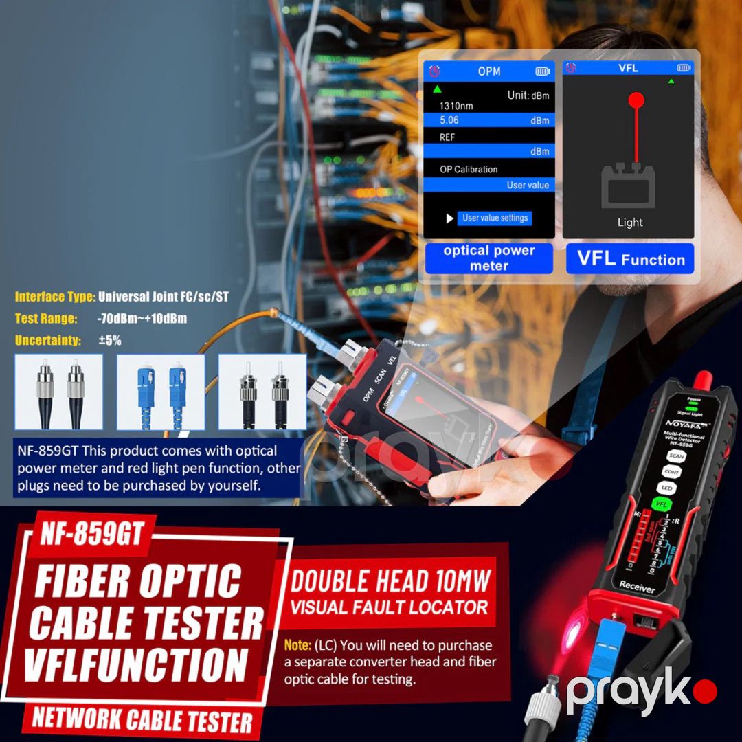 Noyafa NF-859GT 10-in-1 Multifunction Network Cable Tester — Şəbəkə və server avadanlığı, Bakı (2)